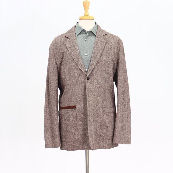 Tommy Bahama 44L Brown HB 2-Button Sport Coat Blazer Jacket T149